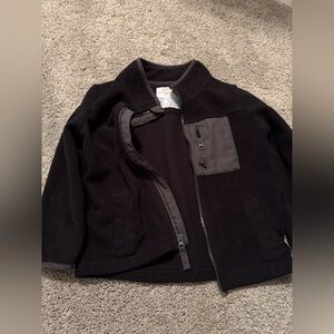 Boys Black Fleece Zip up